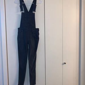 free people black overalls